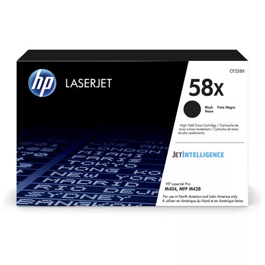 CARTUCHO DE TÓNER ORIGINAL HEWLETT PACKARD HP CF258X 58X