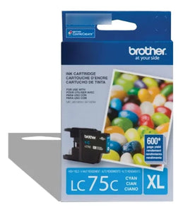 Tinta Brother LC75 XL Cian